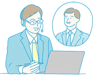 キャリアパートナーが求職者と連絡