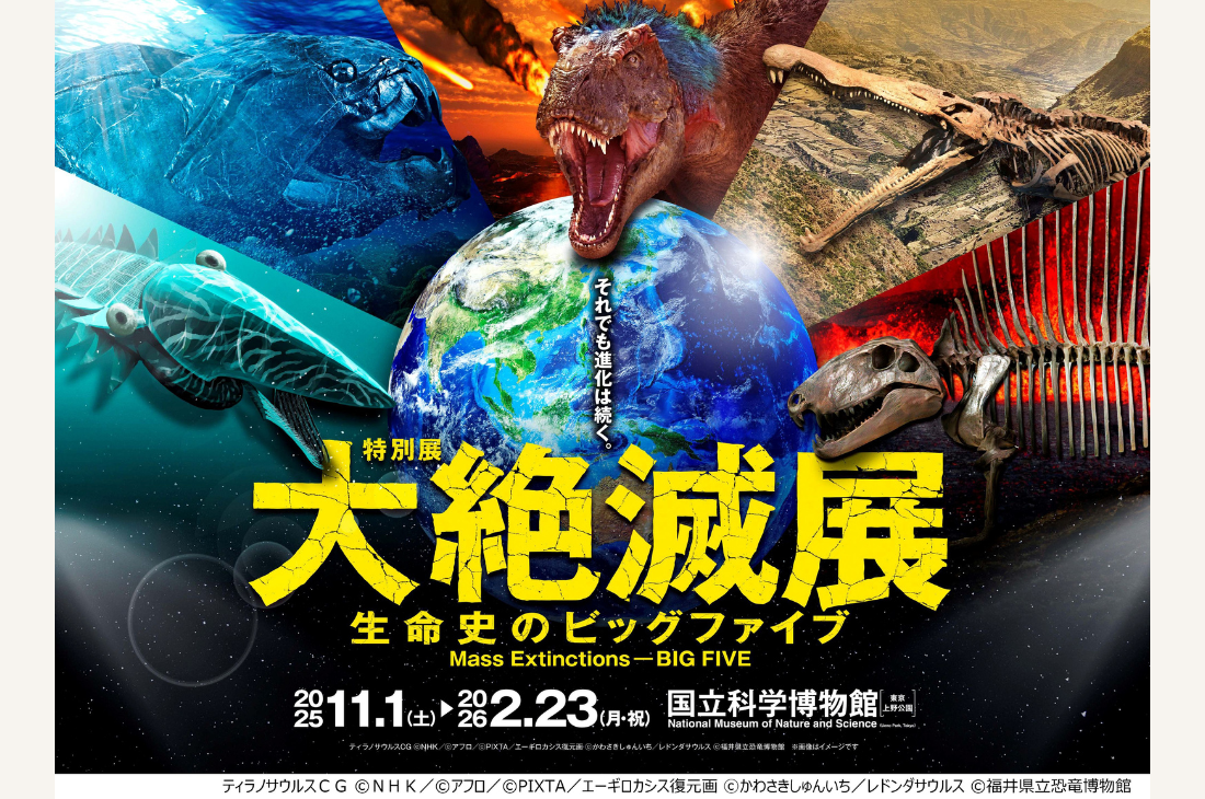 国立科学博物館にて開催!特別展「大絶滅展―生命史のビッグファイブ」
