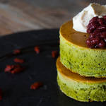 お家で作れちゃうカフェメニュー♪ふわっふわの分厚い抹茶パンケーキ!!