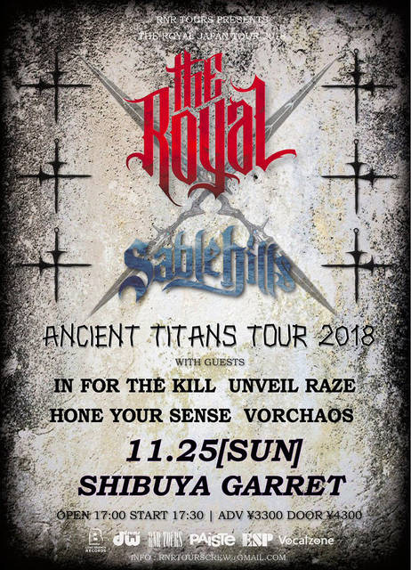 RNR TOURS Pre.~ANCIANT TITANS TOUR 2018~@渋谷GARRET