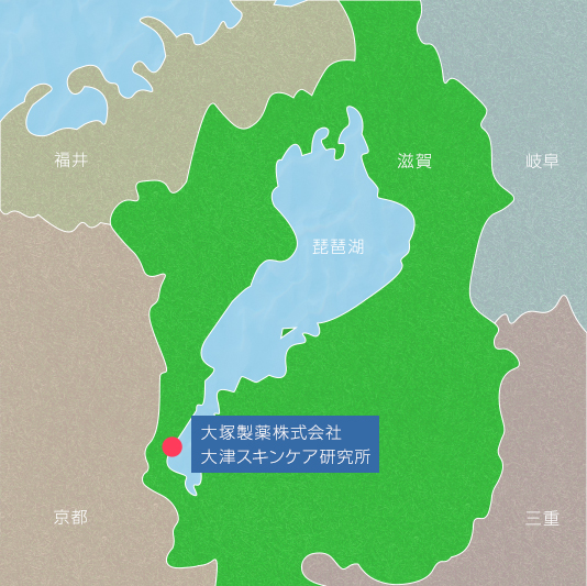 大津スキンケア研究所のマップ