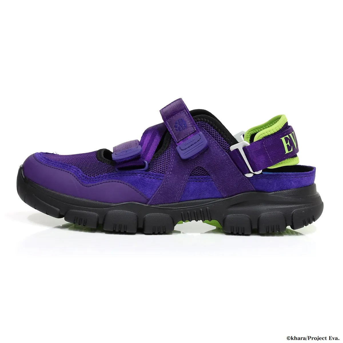 紫色のサンダル