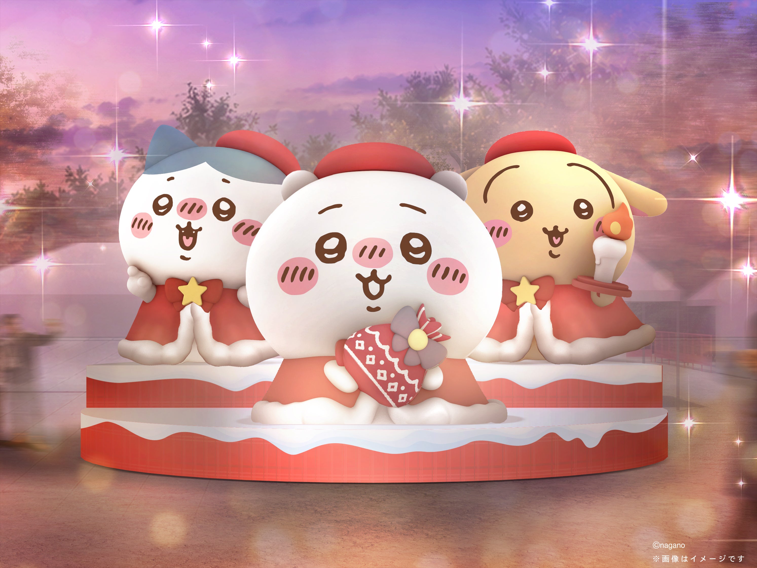 ちいかわクリスマスマーケットのフォトスポットのイメージ