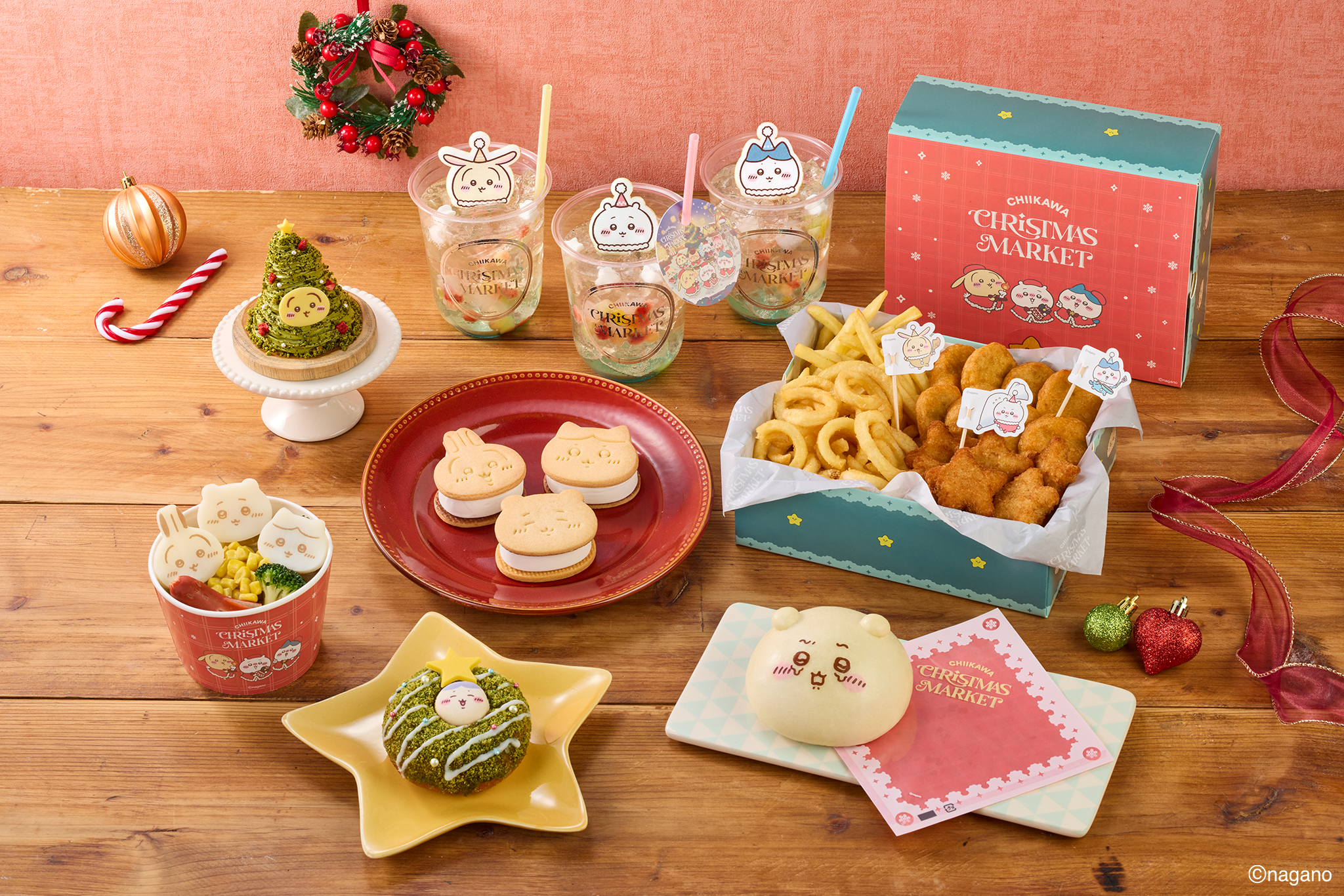 ちいかわクリスマスマーケットの限定スイーツとドリンク
