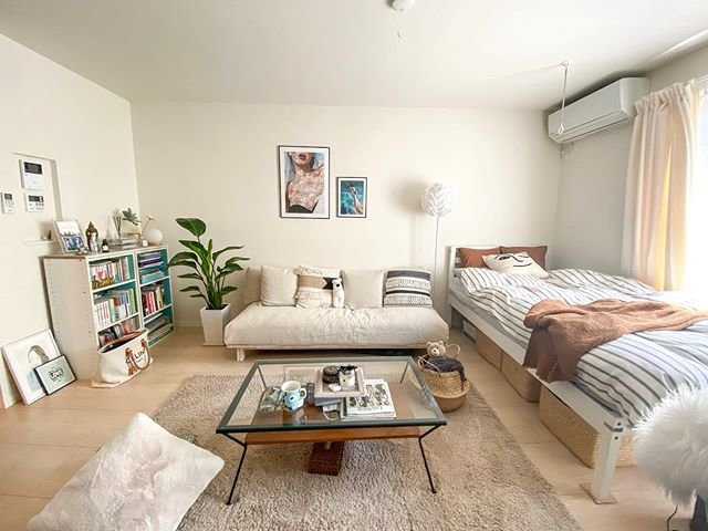 都会的なbohoスタイルに心ときめく リラックス感溢れるワンルーム とりぐら 一人暮らしの毎日がもっと楽しく