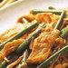 にんにくの茎と豚肉の炒め物