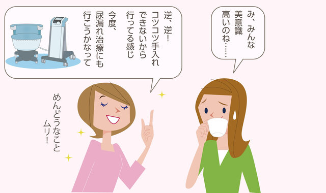 「美容医療」で尿漏れや疲労まで治療できました!