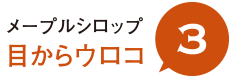 メープルシロップ 目からウロコ 3