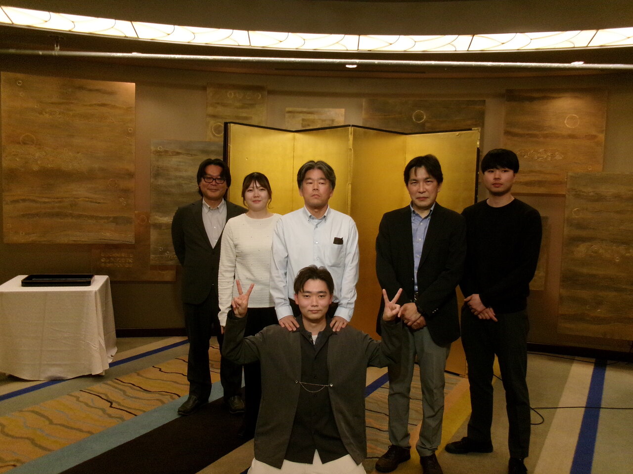 永年勤続表彰者及び新入社員