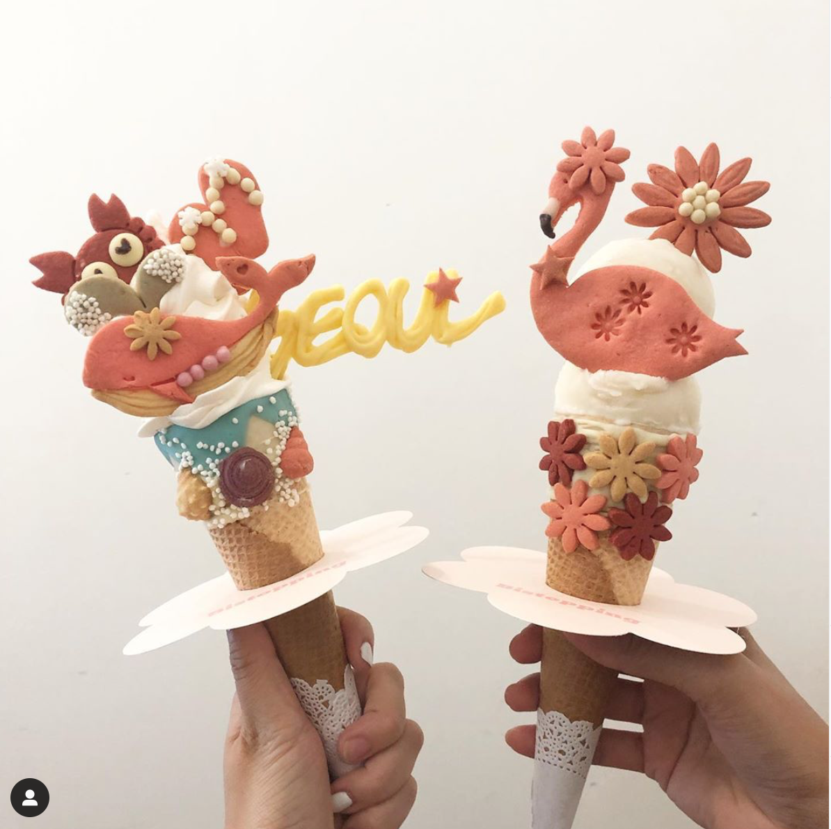 可愛いトッピングが SNSで話題のアイスクリーム店「Bistopping 新沙店