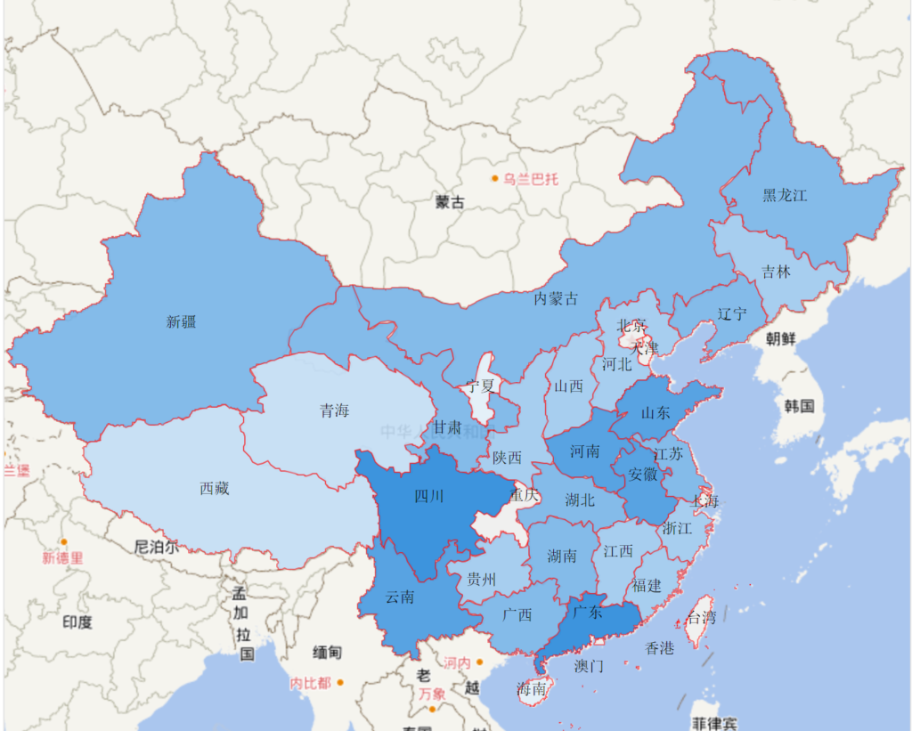 【保存版】中国省別人口ランキング/推移データ