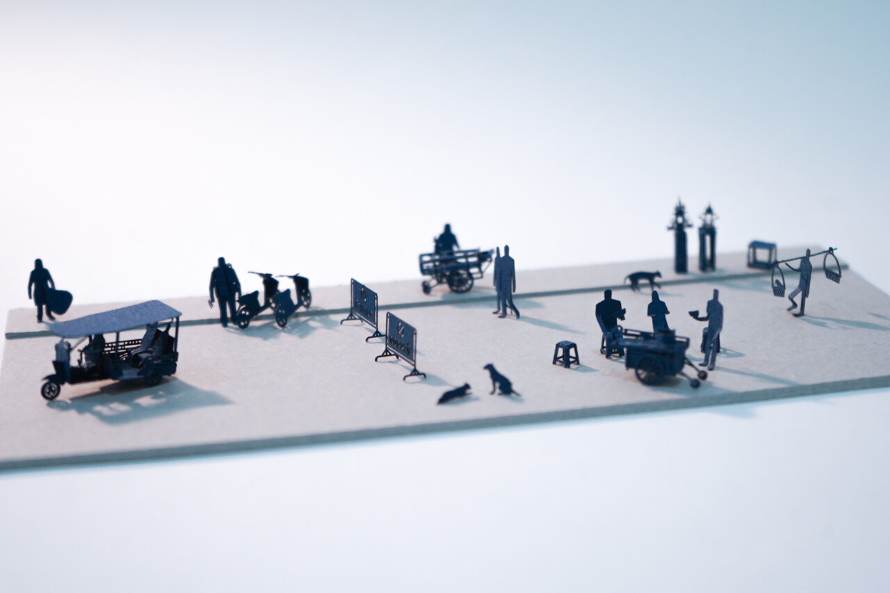 1/100の世界で想像を膨らませる。テラダモケイ「1/100建築模型用添景