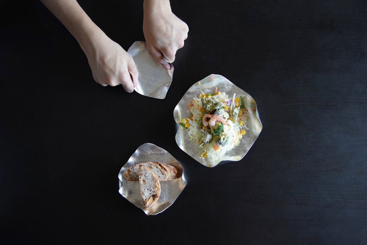 錫 すずがみ（錫紙） かざはな M 18×18（cm） syouryu シマタニ昇