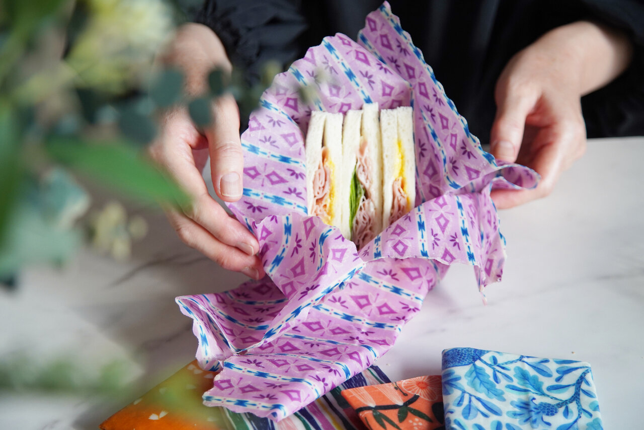 プラスチックを使わない、地球に優しいフードラップ「Bee Eco Wrap