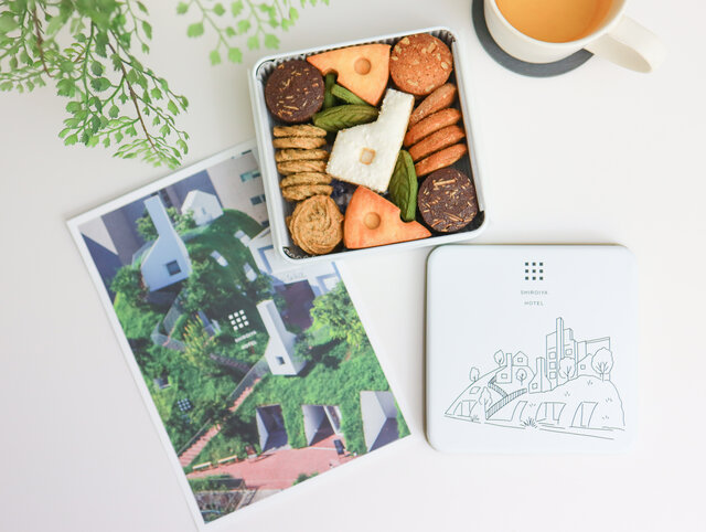 建築の美しさと概念をこのひと缶に。白井屋ホテル クッキー缶