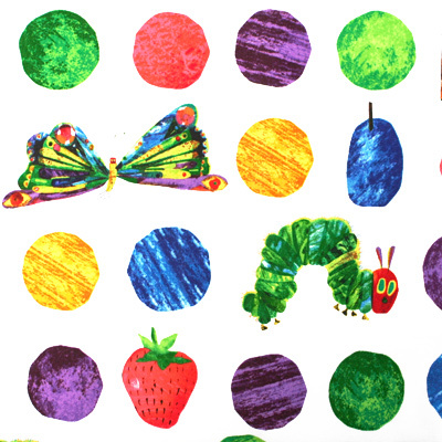 【はらぺこあおむし - USAコットン - 】 50x110cm (UHC-021H) Cotton Garden (805)