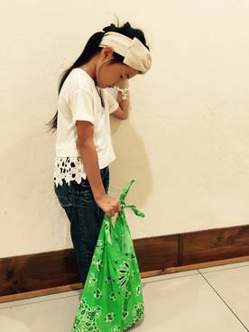 くるりんぱでポニーテール