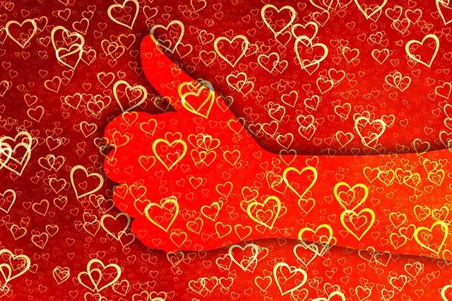 Free illustration: Like, Thumb, Heart, Love, Affection - Free Image on Pixabay - 1638749 (72980)