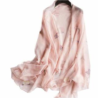 Amazon | JL レディース 上品 ストール シルク マフラー 夏 スカーフ 大判 ショール 春 マフラー ギフト (J-1) | スカーフ 通販 (122533)