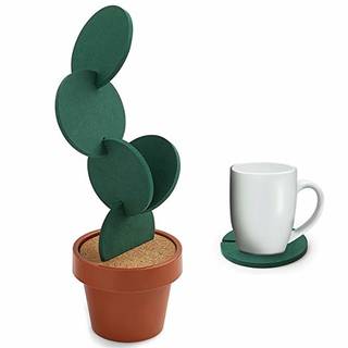 Amazon|SUPERMOOM コースター 断熱マット サボテン 6枚入り おしゃれ 北欧 かわいい インテリア 小物入れ キッチン 雑貨|コースター オンライン通販 (122537)