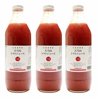 Amazon | 北海道 大雪山トマトジュース 無塩 (1000ml×3本) | バイオアグリたかす | 野菜ジュース・フルーツジュース 通販 (129261)