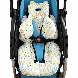KAKIBLINベビーカークッション サポートクッション ヘッドサポーター ベビーカーマット ベビーカーシート チャイルドシートのヘッドクッション チャイルドシートオーガニックコットン 取付簡単 お出かけ 出産祝い 贈り物 プレゼント 出産祝い　出産準備 お祝い (130942)