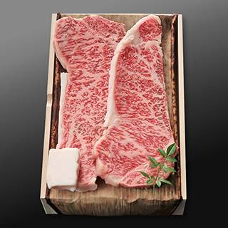 Amazon | 松阪牛 A5 サーロイン ステーキ (2枚 × 250g) 【 冷蔵 】 お歳暮 ギフト 内祝い お祝い 牛肉 和牛 【 高級 桐箱入 】 | 名産松阪牛 牛松本店 | 牛肉 通販 (134164)