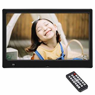 Amazon | デジタルフォトフレーム 10インチ 人感センサー機能 1024x600高画質 写真 動画 音楽自動再生 電子ブック 目覚まし時計 カレンダー 多機能 フォトフレーム リモコン付き 日本語対応 黒色 | Beschoi | デジタルフォトフレーム (134174)