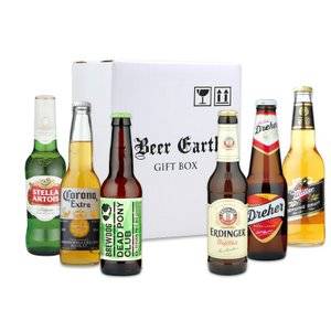 世界の南国ビーチリゾートビール6本 飲み比べギフトセット 【コロナ、プリモ、ヴォヌ、ビンタン、ヒナノ、プーケットラガー】 専用ギフトボックスでお届け  (136652)