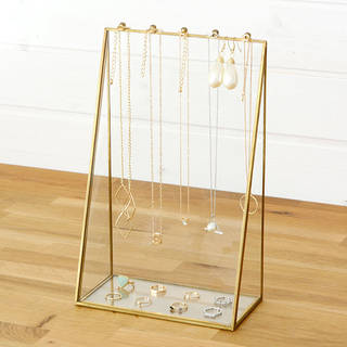 【楽天市場】ガラスと真鍮で出来た アクセサリースタンド ：生活雑貨のネットショップELEMENTS (137577)