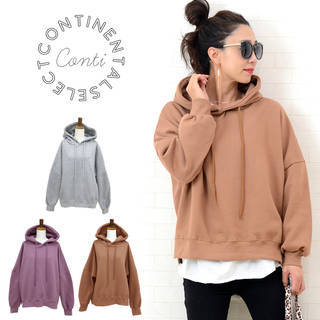 【楽天市場】裏起毛ドロップショルダーパーカー :continental (137839)