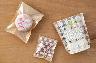 ラッピング袋/ギフトバッグ｜片面透明袋 アソートパック 白(18801006)｜ミドリオンラインストア (139017)