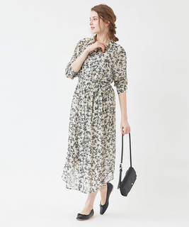 フラワープリントシャツワンピース｜titivate（ティティベイト） (139314)