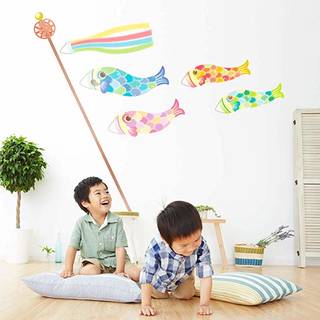 Amazon | スクウェアショップ ウォールステッカー ドリームこいのぼり 50cm×70cm w0176 | スクウェアショップ | ウォールステッカー 通販 (139926)