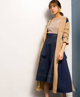 【WEB限定】バイカラートレンチコート | [公式]アンデミュウ（Andemiu）通販 (140268)