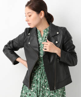 フェイクレザーＷライダースジャケット | [公式]レプシィム （LEPSIM）通販 (140274)