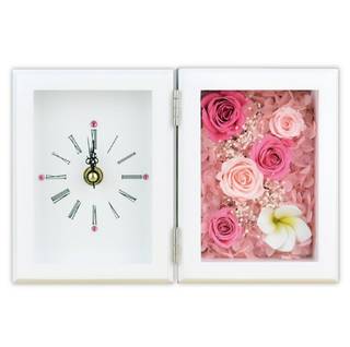 Amazon.co.jp : Lulu's(ルルズ) プリザーブドフラワー プルメリア時計 ピンク : ホーム&キッチン (141520)