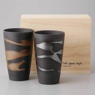 【楽天市場】カップ グラス 金銀流し 泡立ちカップペア 金昇窯 美濃焼：雑貨屋　ココウキ (141813)