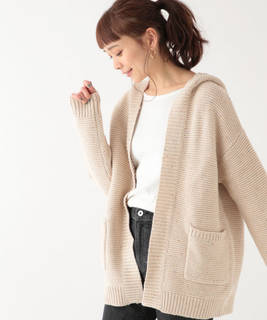 3ゲージカラーネップフードカーディガン | [公式]スタディオクリップ（studio CLIP）通販 (142033)