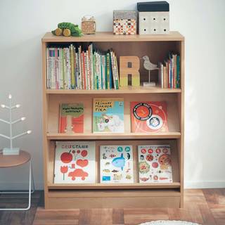 棚の角度が調整でき、子どもの成長に合わせて長く使える本...