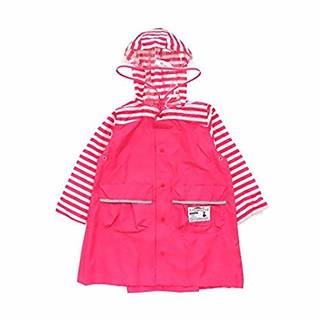 Amazon | ampersand(アンパサンド) 切り替えボーダーまち付きレインコート | レインウェア 通販 (143142)