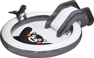 FIELDOOR すべり台付きビニールプール アシカち...