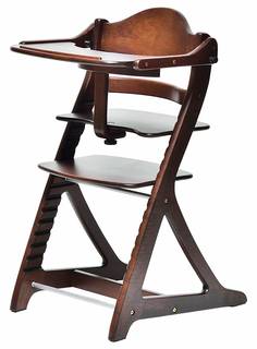 大和屋 すくすくチェアスリムプラス テーブル付 ダーク...