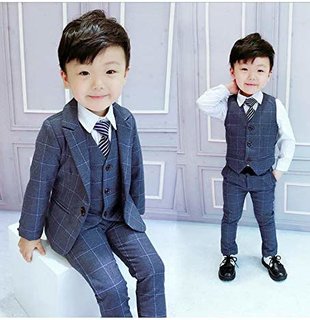 Amazon | 男の子スーツ 子供スーツ 3点セット フォーマル 子供発表会入学式 スーツ 男の子スーツ キッズ ジュニア 紳士服 七五三 子供スーツ こどもスーツキッズ 子供服フォーマルスーツ 子供スーツベビースーツ入学式 誕生日 入園式 | フォーマル 通販 (165461)