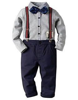 Amazon | Moli&Hani 子供フォーマル 男の子 紳士服 かっこいい フォーマル キッズ yシャツ ズボン ネクタイ 3点セット 入学式 入園式 撮影 | フォーマル 通販 (165527)
