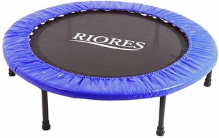 Amazon | RIORES （リオレス） トランポリン 102cm 耐荷重110kg 折り畳み式 家庭用 大人用 子供用 (ブルー) | RIORES （リオレス） | 室内用トランポリン (171365)