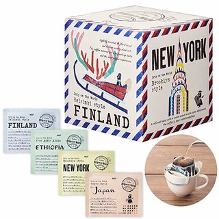 Amazon | AGF プレミアムドリップ ドリップオンザワールド アソート 20袋 【 ドリップコーヒー 】【 プチギフト 】【 つめあわせ 】 | AGF(エージーエフ) | ドリップバッグ 通販 (172359)