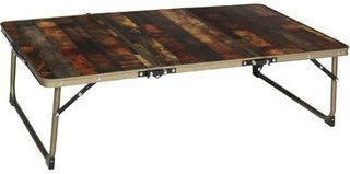Amazon | [クイックキャンプ] ミニ三つ折りテーブル(ワゴン用) ヴィンテージパターン QC-3FT90W | クイックキャンプ | テーブル (174069)