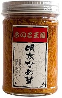 Amazon | 明太なめ茸 170g (北海道伊達市 大滝産えのき茸使用！めんたい味のタラコとナメタケでご飯が進む) 辛子明太子の醤油漬け たらことエノキダケの漬物 きのこ王国 | 惣菜・ふりかけ | しょうゆ漬 通販 (176738)