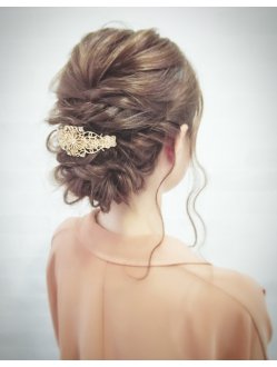 ヘアアクセ付け